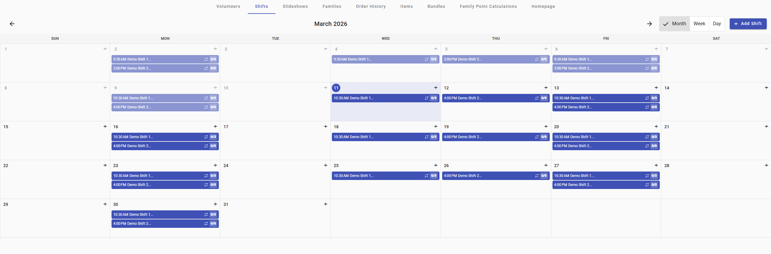 Shift Calendar Redesign